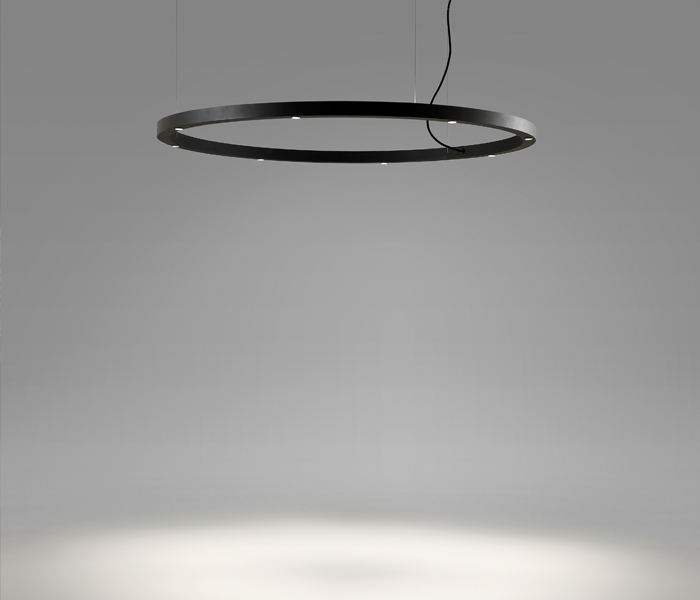 circular design suspension light