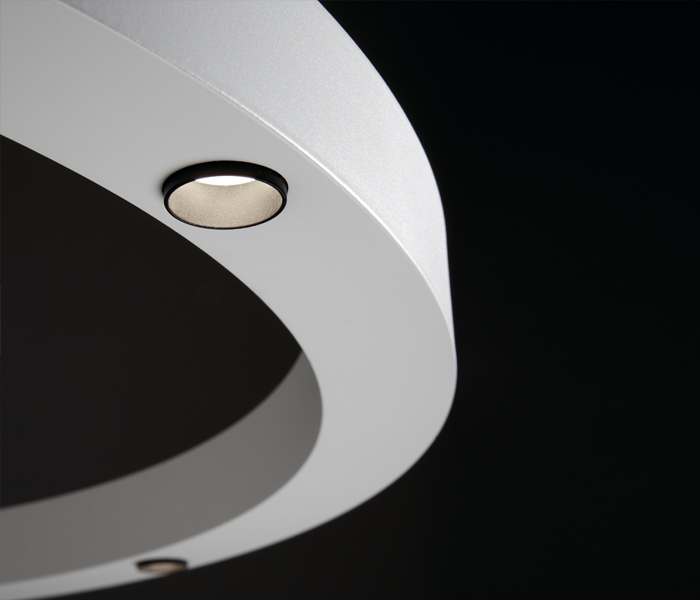 circular design suspension light