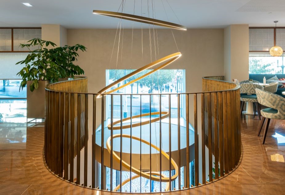 circular design pendant light