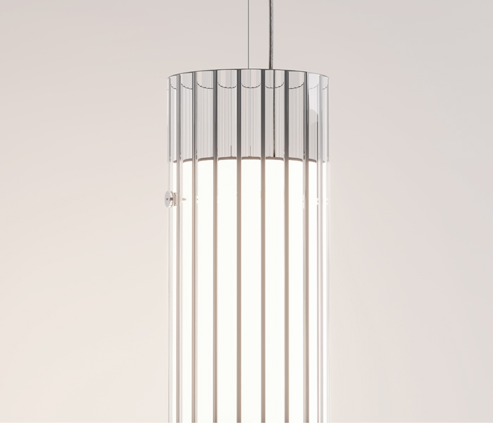 Luminaria colgante Glass Pendant, diseñada por Josep Lluís Xuclà para Insòlit, destaca por su luz envolvente y presencia imponente. Fabricada con tubo de cristal estriado que crea una iluminación difusa de cristal y un efecto luminoso flotante, esta lámpara pendant aporta elegancia y sofisticación a cualquier espacio. El cuerpo está hecho en tubo de acero resistente y cuenta con un LED en PCB diseñado por Insòlit, que ofrece una iluminación de calidad y eficiente. La luminaria Glass Pendant es regulable en altura mediante dos cables de acero inoxidable y tiene un florón independiente para instalación en superficie, siendo totalmente personalizable para proyectos de iluminación de diseño, iluminación personalizada, iluminación de lujo, iluminación a medida, lighting design y iluminación de suspensión. Ideal para ambientes residenciales, iluminación de cocina, hoteles y grandes salones que buscan una lámpara colgante de diseño exclusivo y alta gama, Glass Pendant representa la excelencia en lamparas de diseño, luxury lighting y productos premium de Insòlit. Ofrece múltiples combinaciones y composiciones que permiten crear ambientes únicos y sofisticados, convirtiéndose en el punto focal que eleva la estética y funcionalidad del espacio. Glass Pendant lamp, designed by Josep Lluís Xuclà for Insòlit, stands out for its immersive light and striking presence. Made with ribbed glass tubing that creates diffuse crystal lighting and a floating luminous effect, this pendant lamp adds elegance and sophistication to any space. The body is crafted from durable steel tubing and features an LED PCB designed by Insòlit, providing high-quality, efficient lighting. The Glass Pendant lamp is height-adjustable with two stainless steel cables and includes an independent canopy for surface installation, making it fully customizable for lighting design, personalized lighting, luxury lighting, bespoke lighting, and suspension lighting projects. Perfect for residential settings, kitchen lighting, hotels, and large halls seeking an exclusive, high-end pendant lamp, Glass Pendant exemplifies excellence in designer lamps, luxury lighting, and premium Insòlit products. It offers multiple combinations and compositions to create unique and sophisticated environments, becoming the focal point that enhances space aesthetics and functionality.